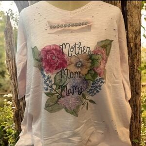 RB5 Mama Floral Graphic Shirt